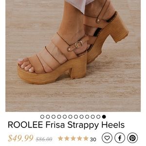 Roolee Frisa Strappy Heels, Brand New